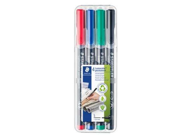 Immagine di Pennarello Astucci Lumocolor Permanent 313 - punta 0,4 mm - colori assortiti - Staedtler