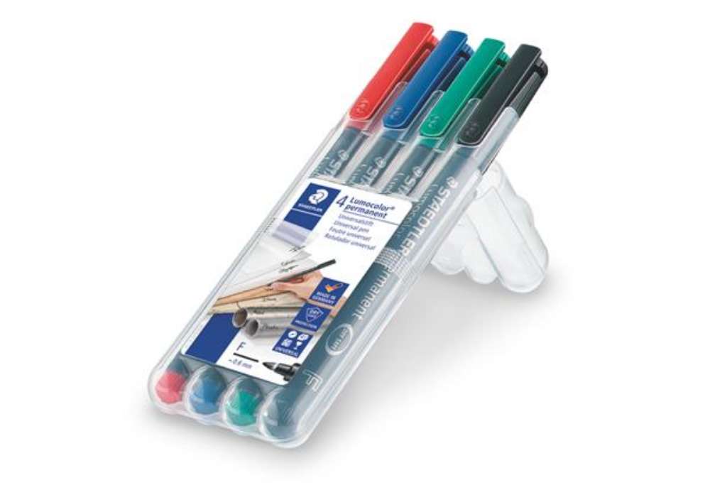 Immagine di Pennarello Astucci Lumocolor Permanent 318 - punta 0,6 mm - colori assortiti - Staedtler