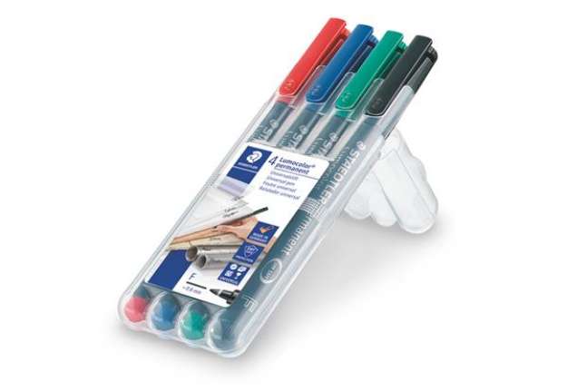 Immagine di Pennarello Astucci Lumocolor Permanent 318 - punta 0,6 mm - colori assortiti - Staedtler