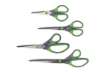 Immagine di Forbici in blister Q-Connect Softgrip lame simmetriche grigio/verde 14 cm KF00752