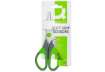 Immagine di Forbici in blister Q-Connect Softgrip lame simmetriche grigio/verde 14 cm KF00752