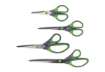 Immagine di Forbici in blister Q-Connect Softgrip lame asimmetriche grigio/verde 20 cm KF00754