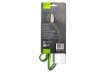Immagine di Forbici in blister Q-Connect Softgrip lame asimmetriche grigio/verde 24,9 cm KF00755