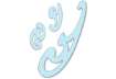 Immagine di Set curvilinee ARDA Serie Tecnoschool polistirolo termoresistente azzurro trasparente  Conf. 3 pezzi