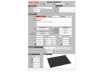 Immagine di Sottomano Neon Arda in plastica morbida Soft-touch f.to 50x35 cm nero 0113NEO1000