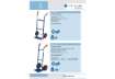 Immagine di Carrello in acciaio Serena Group con doppio manico 47x47x h. 120 cm blu portata 200 kg - HT200