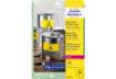 Immagine di Etichette permanenti poliestere giallo Avery 99,1x42,3 mm - 12 et/foglio - per stampanti laser - cf.