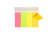 Immagine di Segnapagina Q-Connect Index Marker neon 20x50 mm assortiti dispenser 4 blocchetti da 50 - KF01226