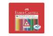 Immagine di Matite colorate Faber-Castell Colour Grip assortiti astuccio di metallo da 24 - 112423