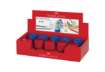 Immagine di Temperamatite 3 fori Faber-Castell Grip 2001 rosso/blu assortiti 183801