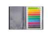 Immagine di Portalistini in polipropilene con 40 tasche Q-Connect formato A4 - nero opaco - KF01260
