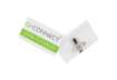 Immagine di Portabadge Q-Connect plastica con clip e spilla 90x54 mm conf. da 50 - KF01567