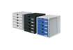 Immagine di Cassettiera SYSTEMBOX HAN in polistirolo con 5 cassetti chiusi per A4/C4 nero 1450-13