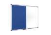 Immagine di Pannelli Bi-office Maya combinata feltro/acciaio 90x60 cm. bianco XA0322170