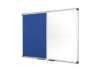 Immagine di Pannelli Bi-office Maya combinata feltro/acciaio 90x60 cm. bianco XA0322170