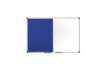 Immagine di Pannelli Bi-office Maya combinata feltro/acciaio 90x60 cm. bianco XA0322170