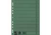 Immagine di Separatore per archivio con perforazione universale Q-Connect 24x30 cm 230 g/m² verde  conf. da 100
