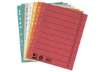 Immagine di Separatore per archivio con perforazione universale Q-Connect 24x30 cm 230 g/m² arancio  conf. da 10