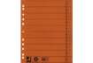 Immagine di Separatore per archivio con perforazione universale Q-Connect 24x30 cm 230 g/m² arancio  conf. da 10