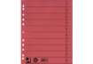 Immagine di Separatore per archivio con perforazione universale Q-Connect 24x30 cm 230 g/m² rosso  conf. da 100