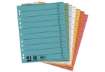 Immagine di Separatore per archivio con perforazione universale Q-Connect 24x30 cm 230 g/m² bianco  conf. da 100