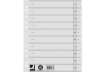Immagine di Separatore per archivio con perforazione universale Q-Connect 24x30 cm 230 g/m² bianco  conf. da 100