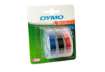 Immagine di Nastri a rilievo per etichettatrici Dymo vinile 9 mm x 3 m assortiti blister da 3 - S0847750