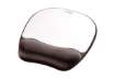 Immagine di Tappetino mouse con poggiapolsi FELLOWES Memory Foam - argento 27,6x23,2x3,2 cm - 9175801