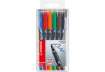 Immagine di Penne Stabilo OHPen universal Medio (M) 1 mm assortiti astuccio da 6 - 843/6