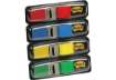 Immagine di Segnapagina removibili Post-it® Index Mini con dispenser blu, giallo, verde, rosso  4 confezioni da