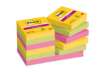 Immagine di Foglietti riposizionabili Post-it® Super Sticky Carnival 47,6x47,6 mm conf. 12 blocc. da 90 ff - 622