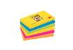 Immagine di Foglietti riposizionabili Post-it® Super Sticky Carnival 76x127mm assortiti conf. 6 blocch. da 90 ff
