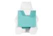 Immagine di Dispenser foglietti adesivi Post-it® Z-Notes Super Sticky Orso bianco conf. dispenser + 1 ricarica -
