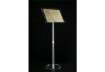Immagine di Espositore da terra TECNOSTYL A4 in acrilico 22x38x108 cm trasparente MB030