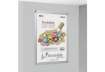 Immagine di Cornice a scatto TECNOSTYL 70x1x50 cm in alluminio con tasselli per fissaggio a parete argento - SFA