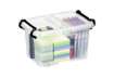 Immagine di Contenitore con doppio coperchio in ppl 6L Strata riciclabile impilabile trasparente - 2006700110