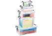 Immagine di Contenitore con doppio coperchio in ppl 50 L Strata riciclabile impilabile trasparente - 2006750110