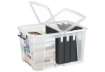 Immagine di Contenitore con doppio coperchio in ppl 65 L Strata riciclabile impilabile trasparente - 2006860110