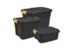 Immagine di Contenitore multiuso in polipropilene 60L Strata nero/giallo 2004420130