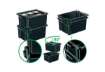 Immagine di Contenitore Jumbo impilabile in polipropilene 48,5 L Strata riciclato nero - 2000480160