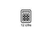 Immagine di Calcolatrice finanziaria HP 12C Platinum con display LCD da 12 caratteri regolabile nero/argento HP-