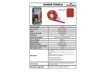 Immagine di Bobina di nastro antiscivolo adesivo DURABLE DURALINE STRONG rosso 172503