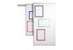 Immagine di Cornici con pannello magnetico Durable DURAFRAME® MAGNETIC A4 PPL rigido argento met. 236x323 mm con