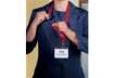 Immagine di Cordoncino per portabadge DURABLE tessuto rosso 20mm x 44cm conf. 10 - 813703