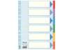 Immagine di Divisori Esselte intercalari 6 tasti cartoncino 160 gr/mq A4 100192
