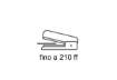 Immagine di Cucitrice per alti spessori Rapid HD210 Fashion Heavy Beauty 210 fogli grigio/arancio - 23633700