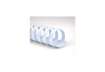 Immagine di Dorsi plastici a 21 anelli GBC CombBind 51 mm A4 bianco  - fino a 450 fogli conf da 50 dorsi - 40282