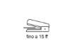 Immagine di Cucitrice a pinza Rapid S51 Supreme fino a 15 fogli strawberry cream 5000509