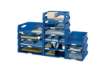 Immagine di Vaschetta portacorrispondenza Leitz SORTY JUMBO in polistirolo A3 o due risme A4 blu - 52320035