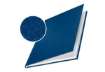 Immagine di Copertina rigida 36-70 fogli Leitz impressBIND in cartone con dorso da 7 mm A4 blu  conf. da 10 - 73